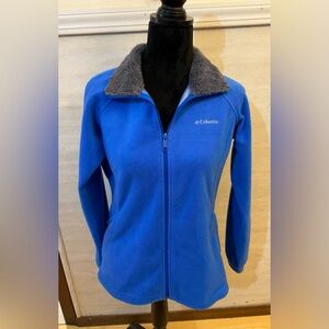 Columbia Women's Dotswarm ll Blue Full Fleece Zip Jacket